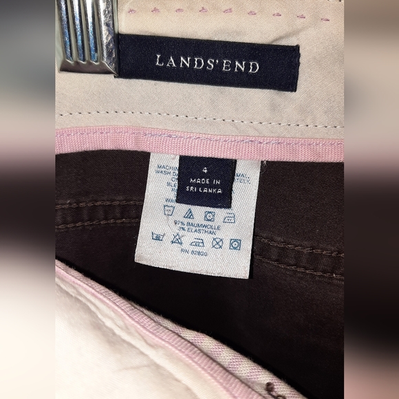 Lands End Womans Brown Pants size 4 - Picture 3 of 4